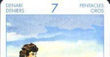 Семерка Пентаклей (7 Пентаклей): значение карты Таро
